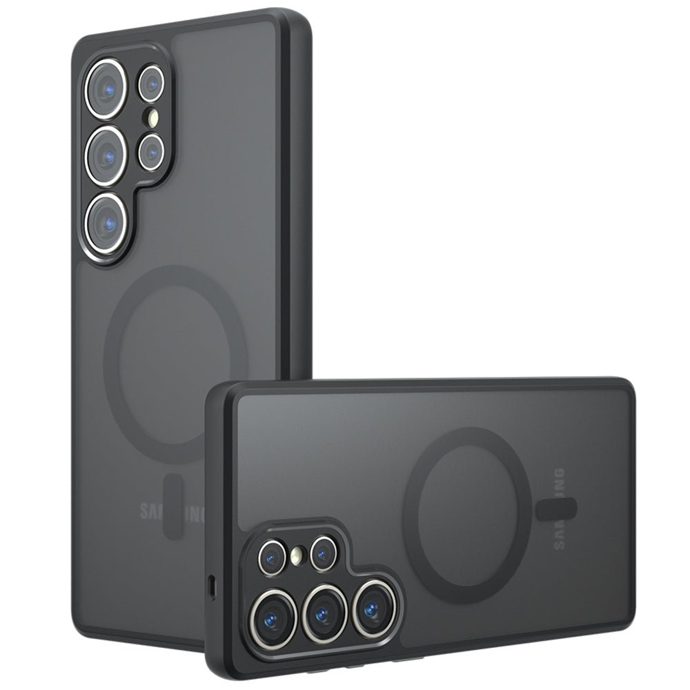 Techsuit Samsung Galaxy S24 Ultra - Σκληρή Θήκη με Πλαίσιο Σιλικόνης και MagSafe - PureFrost MagSafe - Frosted Black
