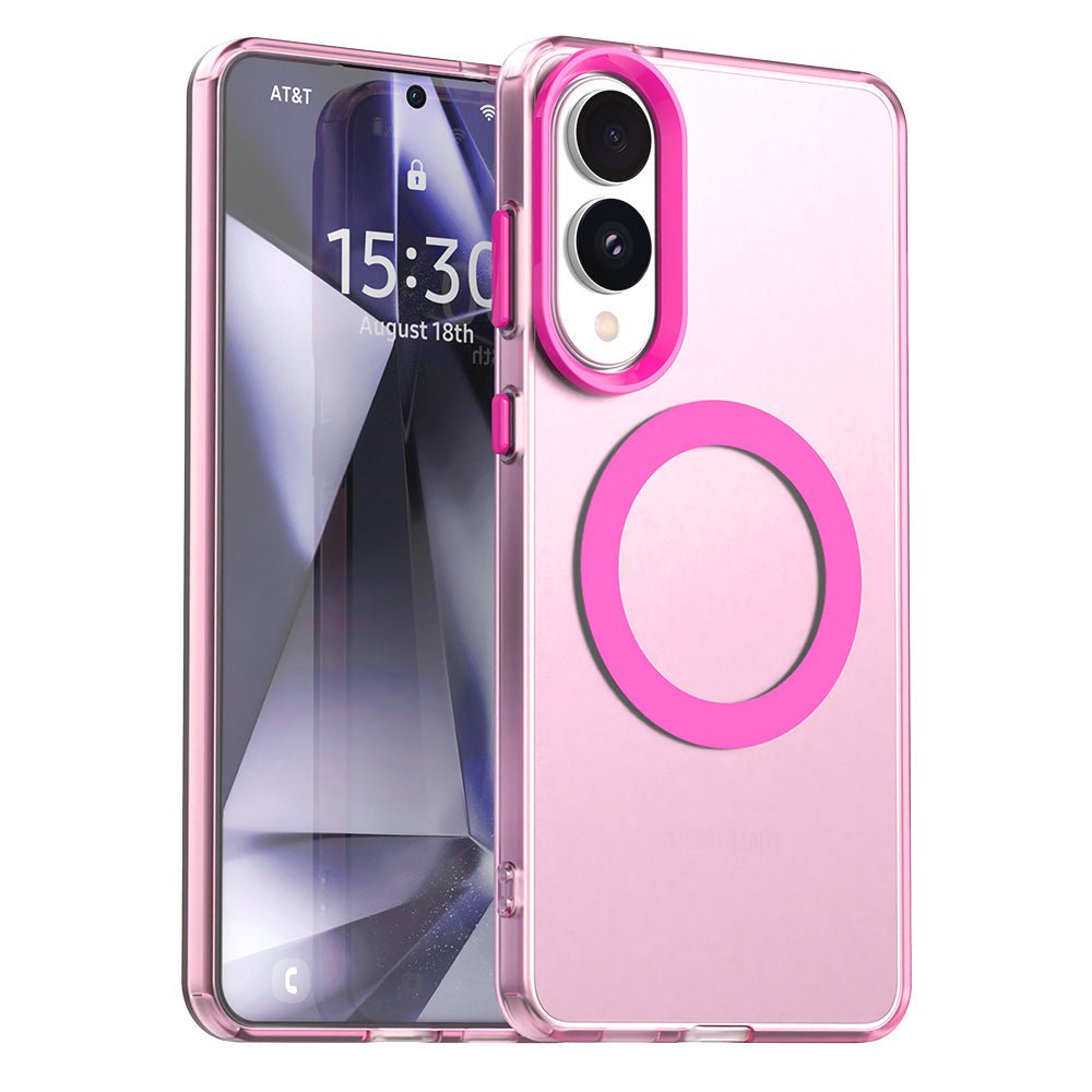 Techsuit Samsung Galaxy S25 Edge - Σκληρή Θήκη με Πλαίσιο Σιλικόνης και MagSafe - CandyCase MagSafe - Pink