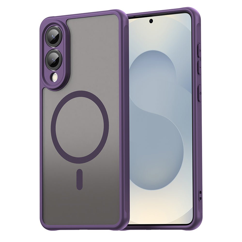 Techsuit Samsung Galaxy S25 Edge - Σκληρή Θήκη με Πλαίσιο Σιλικόνης και MagSafe - HaloFrost II MagSafe - Purple