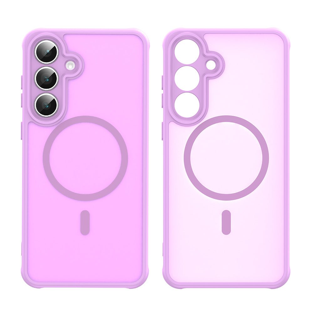 Techsuit Samsung Galaxy S25 FE - Σκληρή Θήκη με Πλαίσιο Σιλικόνης και MagSafe - HaloFrost II MagSafe - Pink