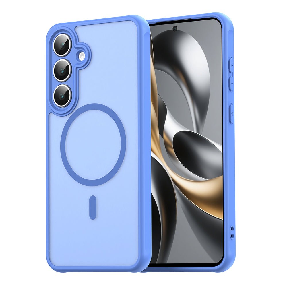 Techsuit Samsung Galaxy S25 FE - Σκληρή Θήκη με Πλαίσιο Σιλικόνης και MagSafe - HaloFrost II MagSafe - Sky Blue