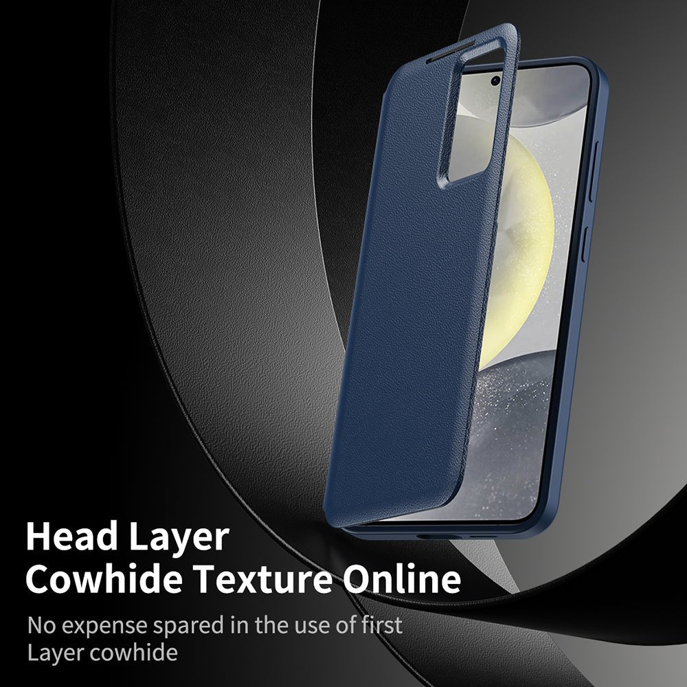 Techsuit Samsung Galaxy S25 FE - Θήκη Βιβλίο με Θέση για 1 Κάρτα - SmartView Series - Blue