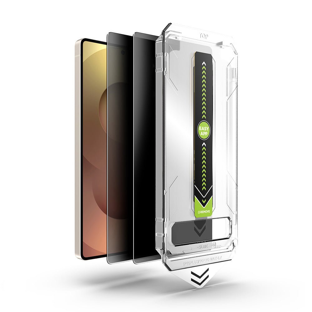 Techsuit Samsung Galaxy S25 / Galaxy S24 - Σετ με 2 Αντιχαρακτικά Γυαλιά Οθόνης - TitanGlass CrystalHD - Privacy