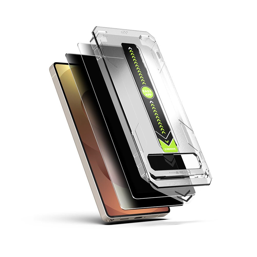 Techsuit Samsung Galaxy S25 / Galaxy S24 - Σετ με 2 Αντιχαρακτικά Γυαλιά Οθόνης - TitanGlass CrystalHD - Privacy