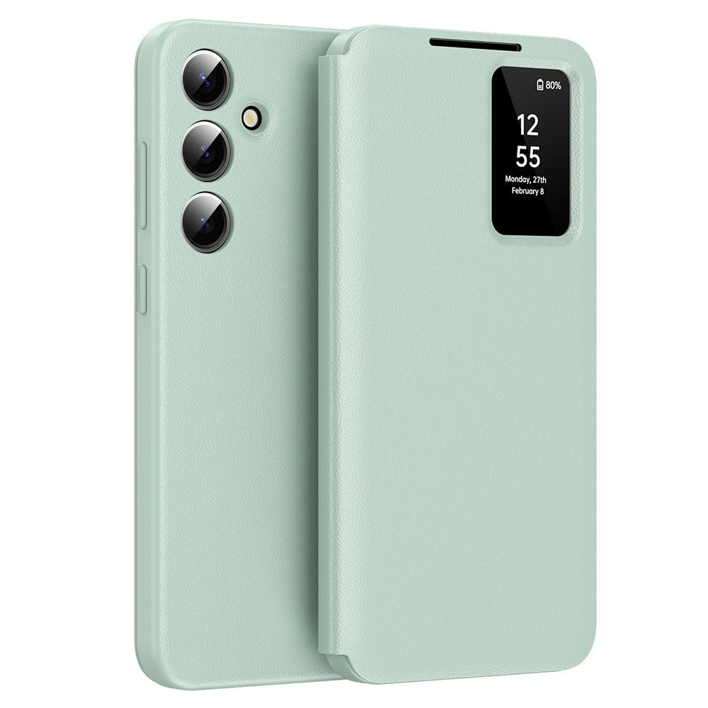 Techsuit Samsung Galaxy S25 Plus - Θήκη Βιβλίο με Θέση για 1 Κάρτα - SmartView Series - Green
