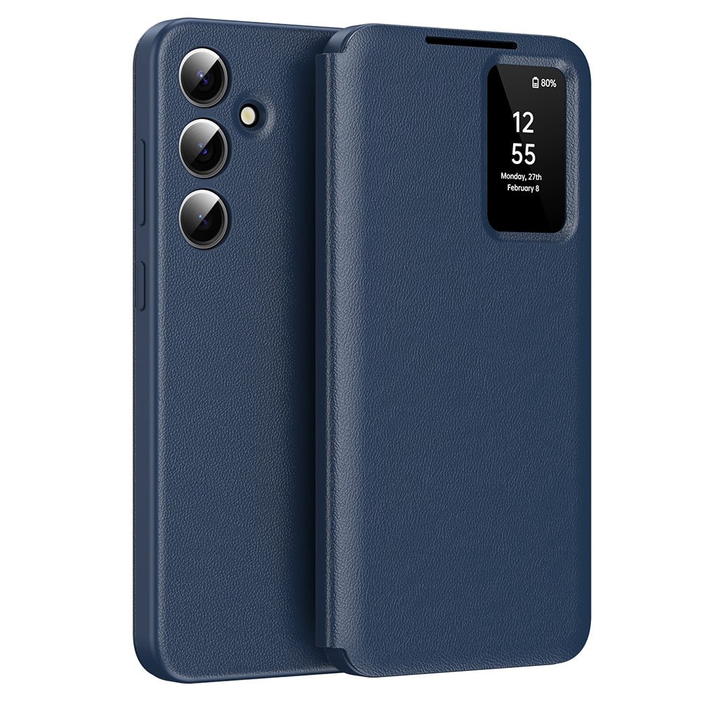 Techsuit Samsung Galaxy S25 - Θήκη Βιβλίο με Θέση για 1 Κάρτα - SmartView Series - Blue