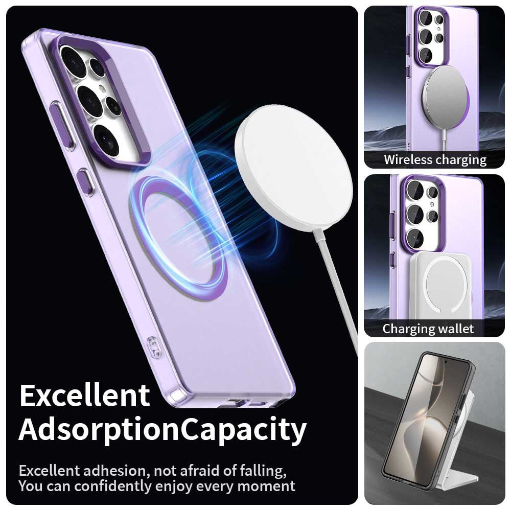 Techsuit Samsung Galaxy S25 Ultra - Σκληρή Θήκη με Πλαίσιο Σιλικόνης και MagSafe - CandyCase MagSafe - Purple