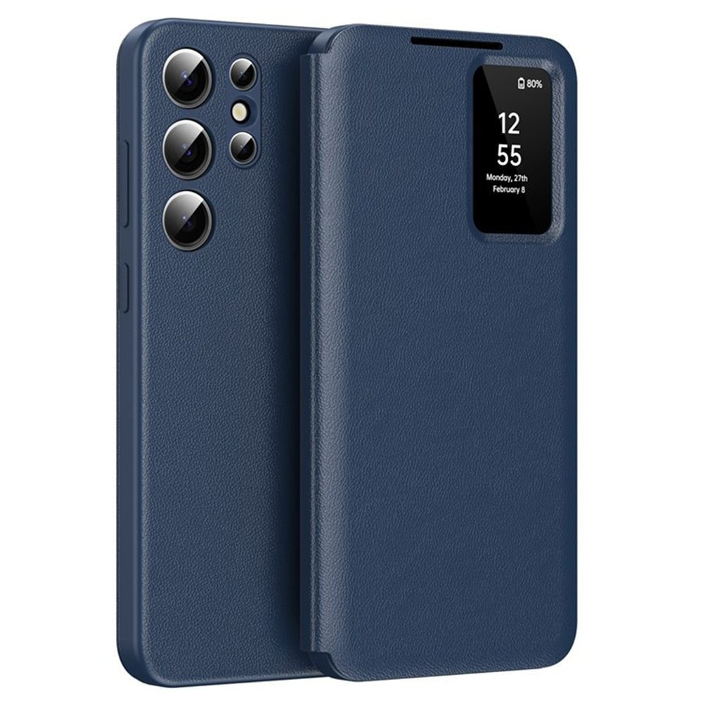 Techsuit Samsung Galaxy S25 Ultra - Θήκη Βιβλίο με Θέση για 1 Κάρτα - SmartView Series - Blue