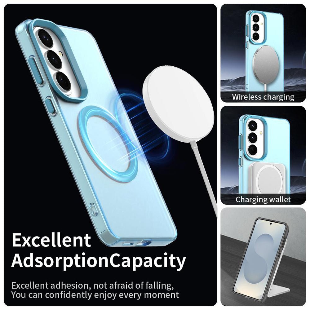 Techsuit Samsung Galaxy S26 Plus - Σκληρή Θήκη με Πλαίσιο Σιλικόνης και MagSafe - CandyCase MagSafe - Blue