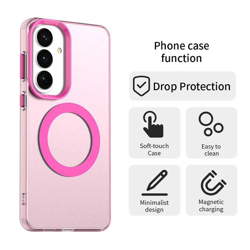 Techsuit Samsung Galaxy S26 Plus - Σκληρή Θήκη με Πλαίσιο Σιλικόνης και MagSafe - CandyCase MagSafe - Pink