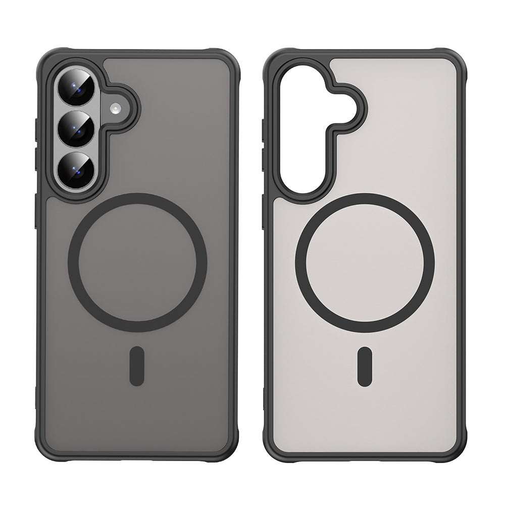 Techsuit Samsung Galaxy S26 Plus - Σκληρή Θήκη με Πλαίσιο Σιλικόνης και MagSafe - HaloFrost II MagSafe - Black