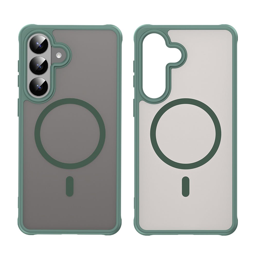 Techsuit Samsung Galaxy S26 Plus - Σκληρή Θήκη με Πλαίσιο Σιλικόνης και MagSafe - HaloFrost II MagSafe - Green