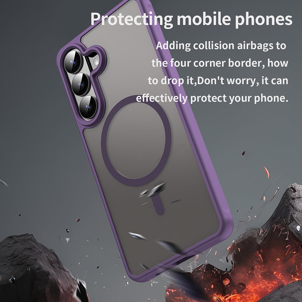 Techsuit Samsung Galaxy S26 Plus - Σκληρή Θήκη με Πλαίσιο Σιλικόνης και MagSafe - HaloFrost II MagSafe - Purple