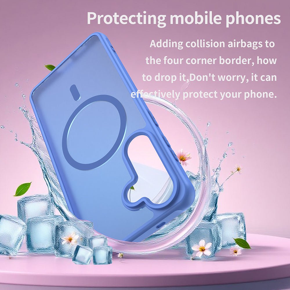 Techsuit Samsung Galaxy S26 Plus - Σκληρή Θήκη με Πλαίσιο Σιλικόνης και MagSafe - HaloFrost II MagSafe - Sky Blue