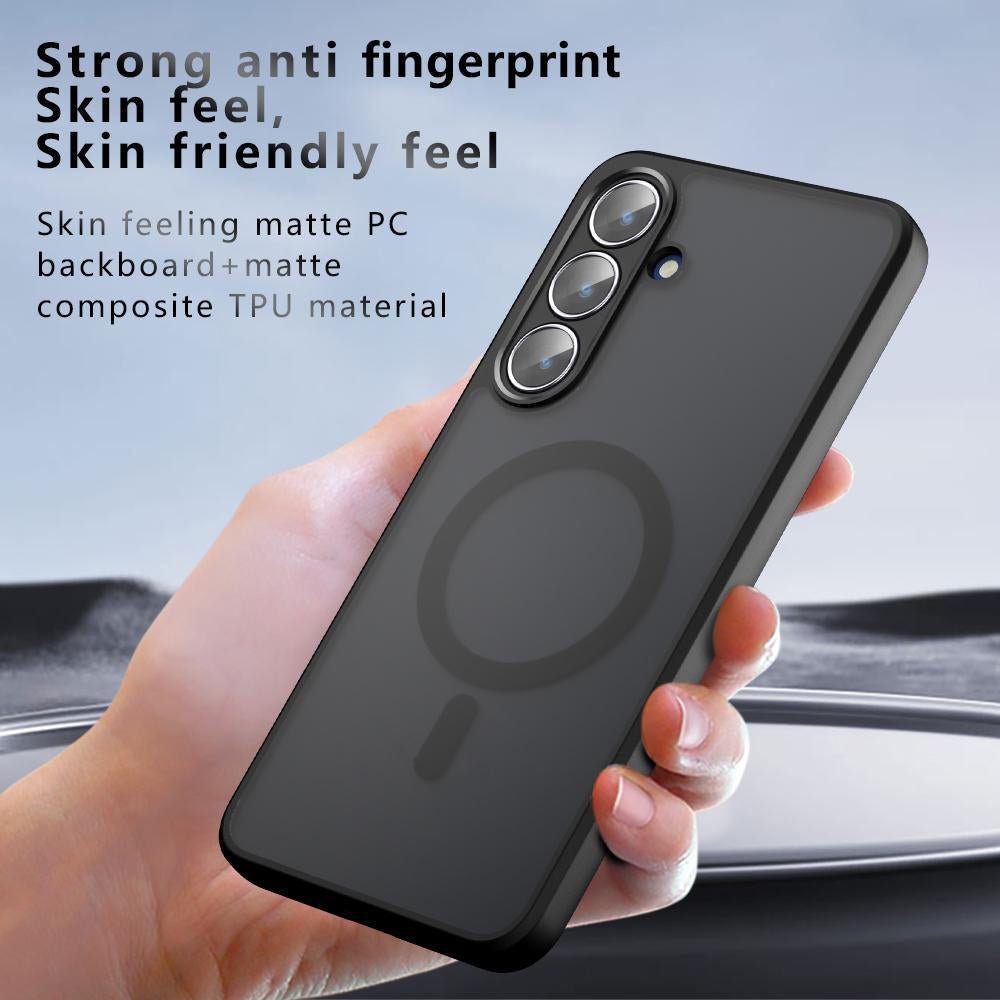 Techsuit Samsung Galaxy S26 Plus - Σκληρή Θήκη με Πλαίσιο Σιλικόνης και MagSafe - PureFrost MagSafe - Frosted Black