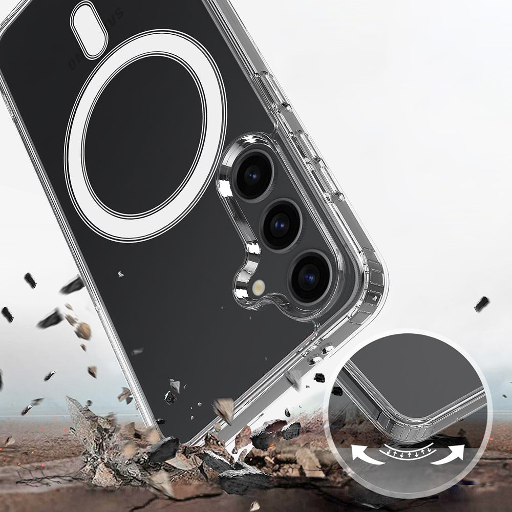 Techsuit Samsung Galaxy S26 Plus - Σκληρή Θήκη με Πλαίσιο Σιλικόνης - MagSafe Pro - Clear