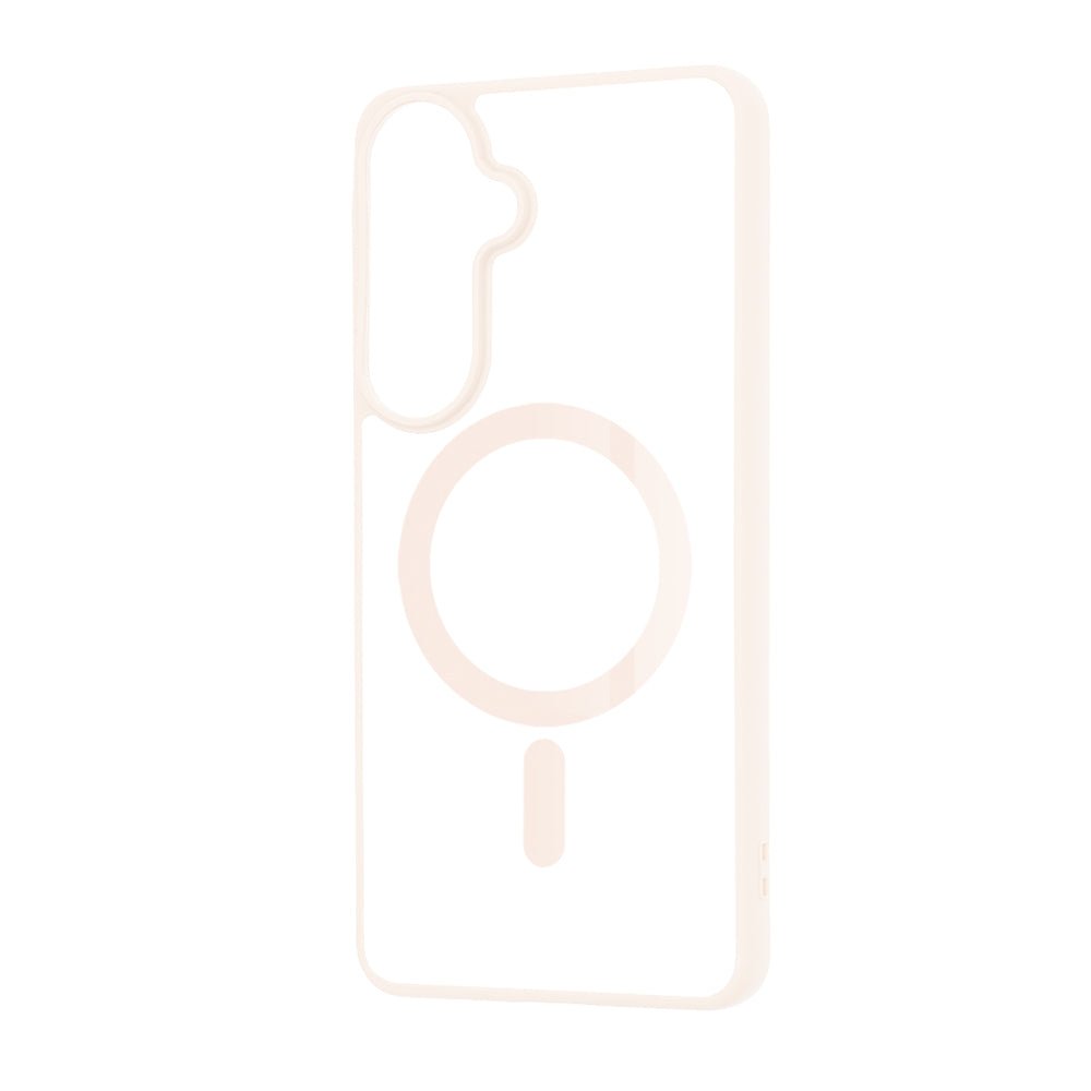 Techsuit Samsung Galaxy S26 Plus - Σκληρή Θήκη με Πλαίσιο Σιλικόνης - MagSafe Pro - Clear / Nude Pink