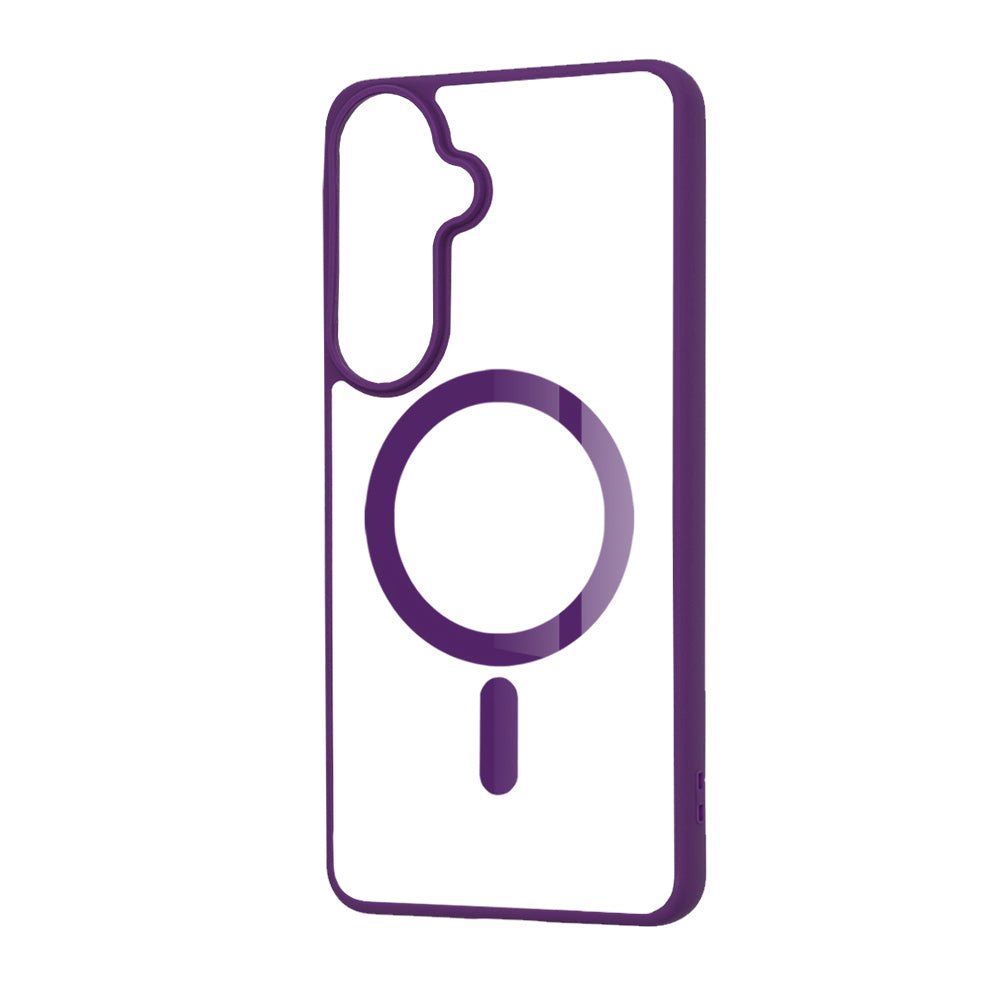 Techsuit Samsung Galaxy S26 Plus - Σκληρή Θήκη με Πλαίσιο Σιλικόνης - MagSafe Pro - Clear / Purple
