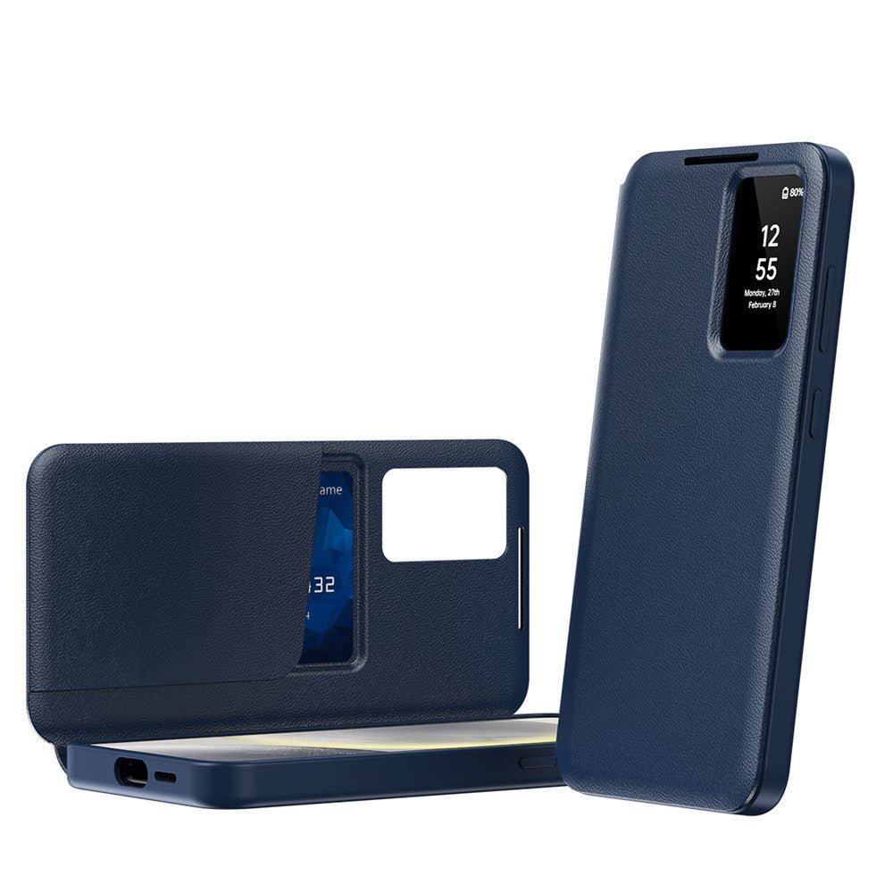 Techsuit Samsung Galaxy S26 Plus - Θήκη Βιβλίο με Θέση για 1 Κάρτα - SmartView Series - Blue