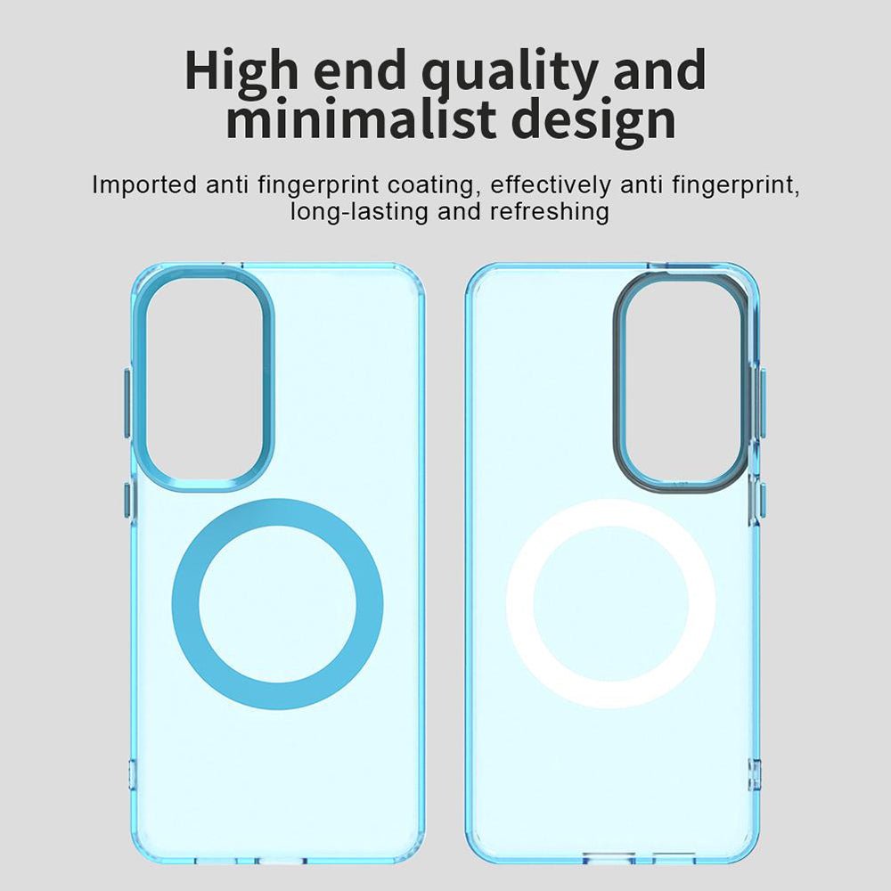 Techsuit Samsung Galaxy S26 - Σκληρή Θήκη με Πλαίσιο Σιλικόνης και MagSafe - CandyCase MagSafe - Blue