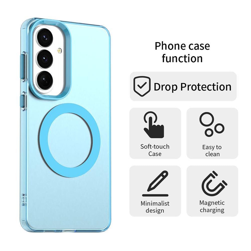 Techsuit Samsung Galaxy S26 - Σκληρή Θήκη με Πλαίσιο Σιλικόνης και MagSafe - CandyCase MagSafe - Blue