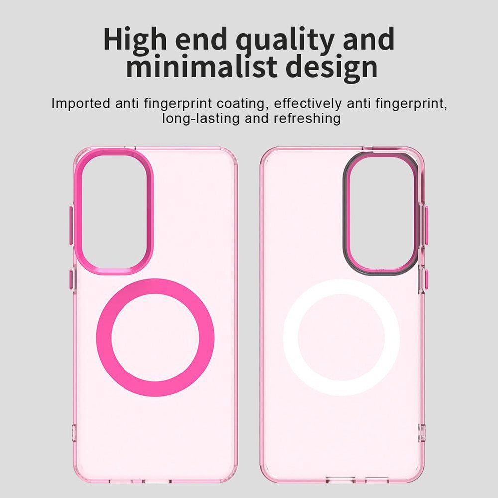 Techsuit Samsung Galaxy S26 - Σκληρή Θήκη με Πλαίσιο Σιλικόνης και MagSafe - CandyCase MagSafe - Pink