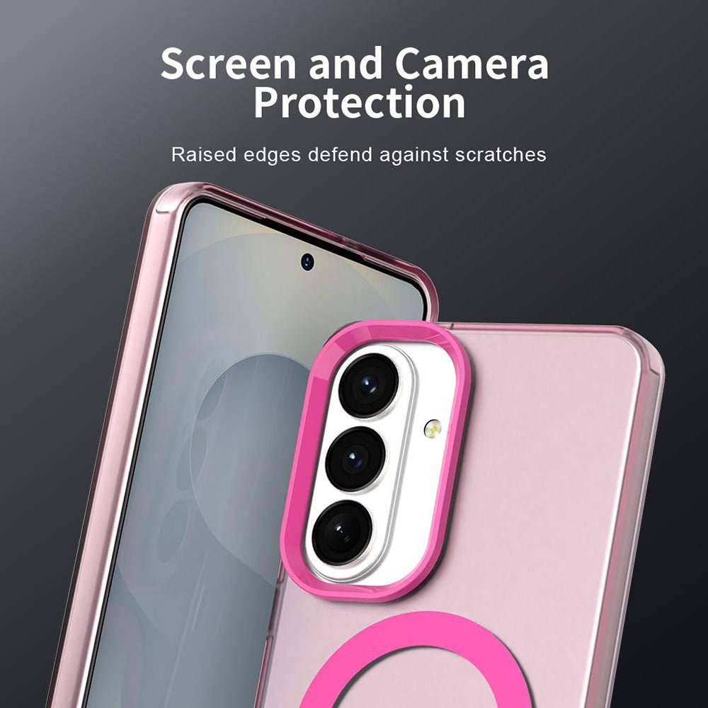 Techsuit Samsung Galaxy S26 - Σκληρή Θήκη με Πλαίσιο Σιλικόνης και MagSafe - CandyCase MagSafe - Pink