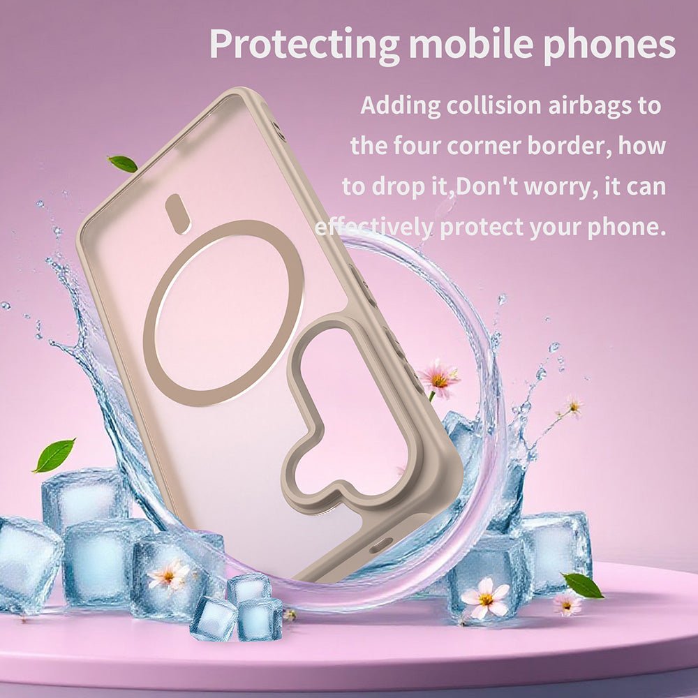 Techsuit Samsung Galaxy S26 - Σκληρή Θήκη με Πλαίσιο Σιλικόνης και MagSafe - HaloFrost II MagSafe - Gold