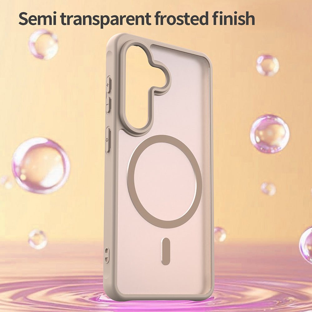 Techsuit Samsung Galaxy S26 - Σκληρή Θήκη με Πλαίσιο Σιλικόνης και MagSafe - HaloFrost II MagSafe - Gold