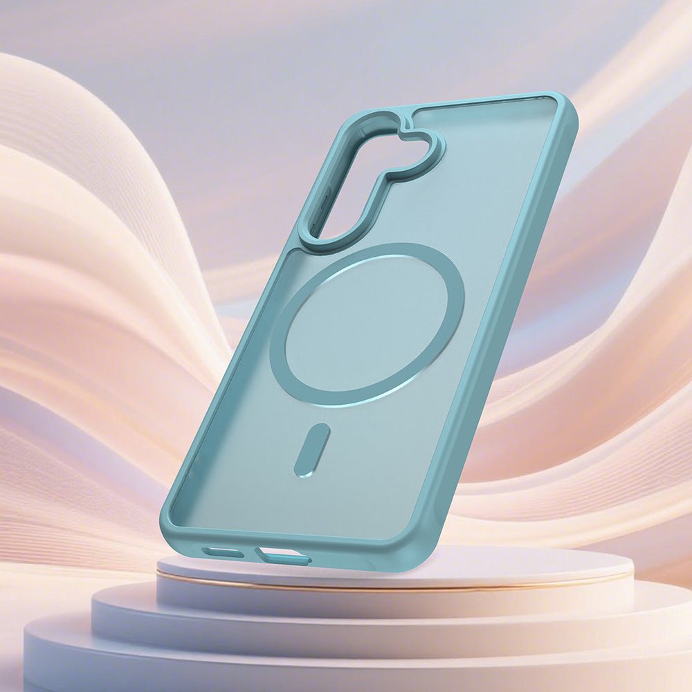 Techsuit Samsung Galaxy S26 - Σκληρή Θήκη με Πλαίσιο Σιλικόνης και MagSafe - HaloFrost II MagSafe - Mint Green