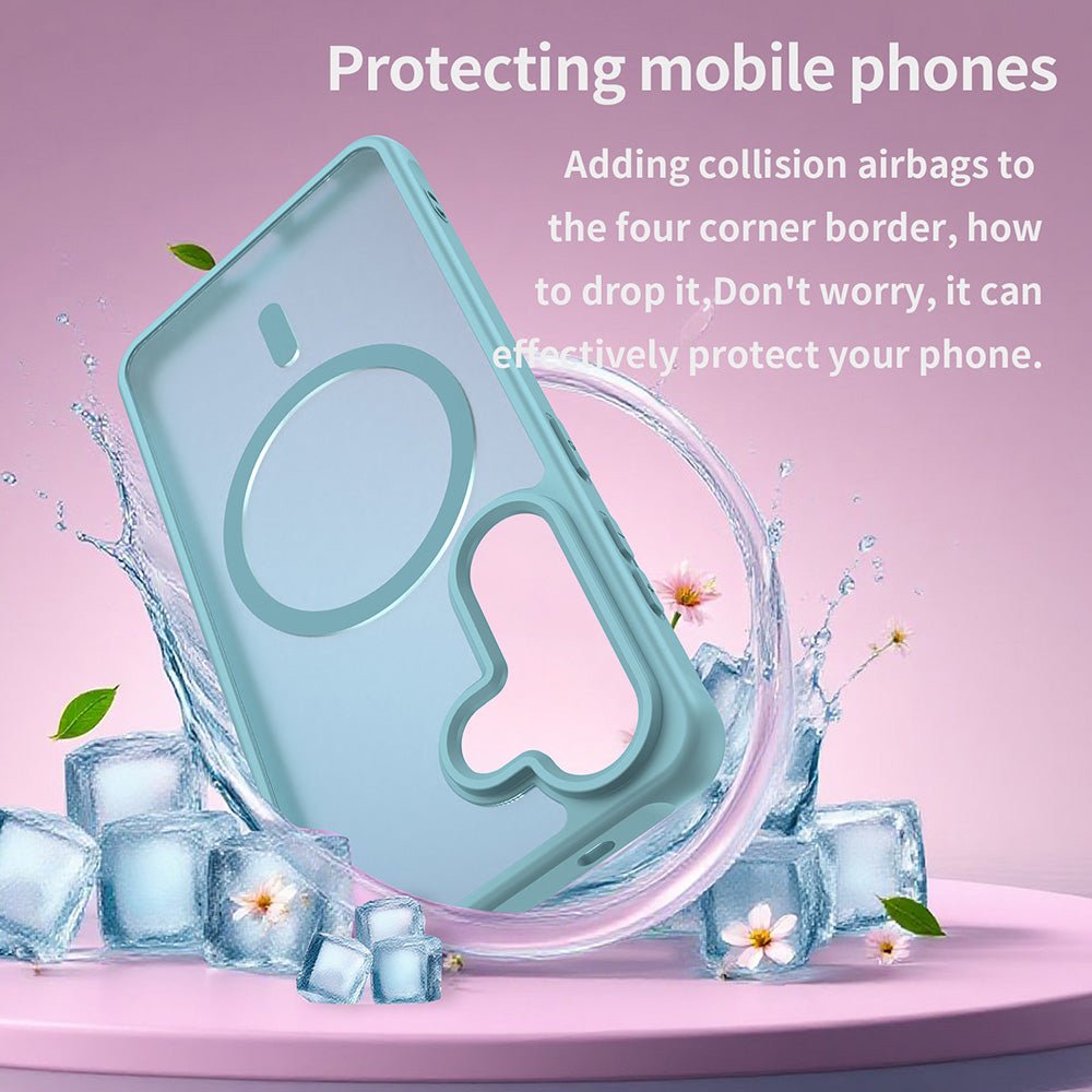 Techsuit Samsung Galaxy S26 - Σκληρή Θήκη με Πλαίσιο Σιλικόνης και MagSafe - HaloFrost II MagSafe - Mint Green