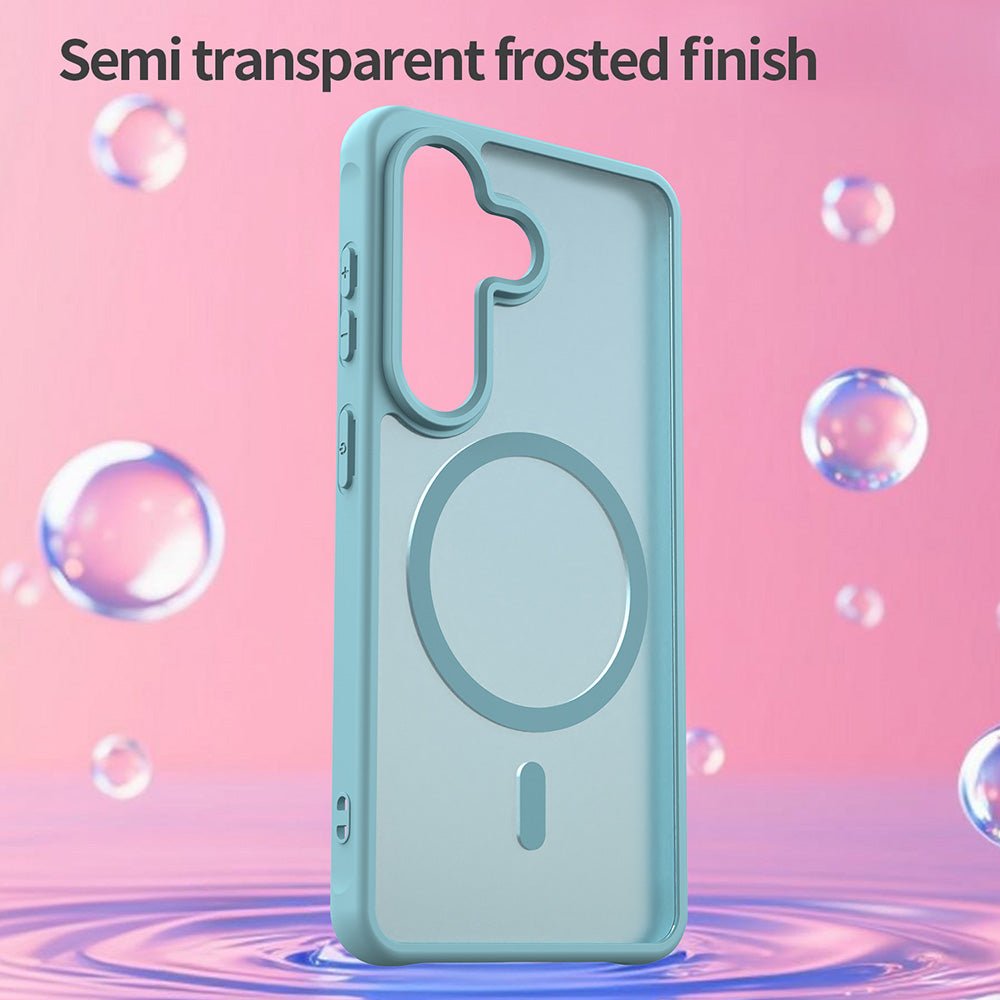 Techsuit Samsung Galaxy S26 - Σκληρή Θήκη με Πλαίσιο Σιλικόνης και MagSafe - HaloFrost II MagSafe - Mint Green