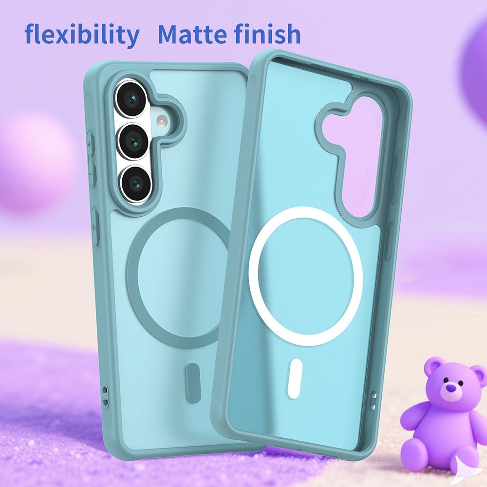 Techsuit Samsung Galaxy S26 - Σκληρή Θήκη με Πλαίσιο Σιλικόνης και MagSafe - HaloFrost II MagSafe - Mint Green