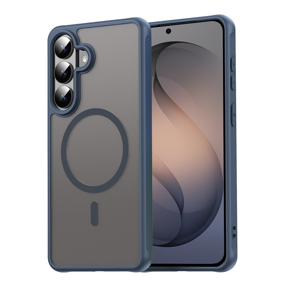 Techsuit Samsung Galaxy S26 - Σκληρή Θήκη με Πλαίσιο Σιλικόνης και MagSafe - HaloFrost II MagSafe - Navy Blue