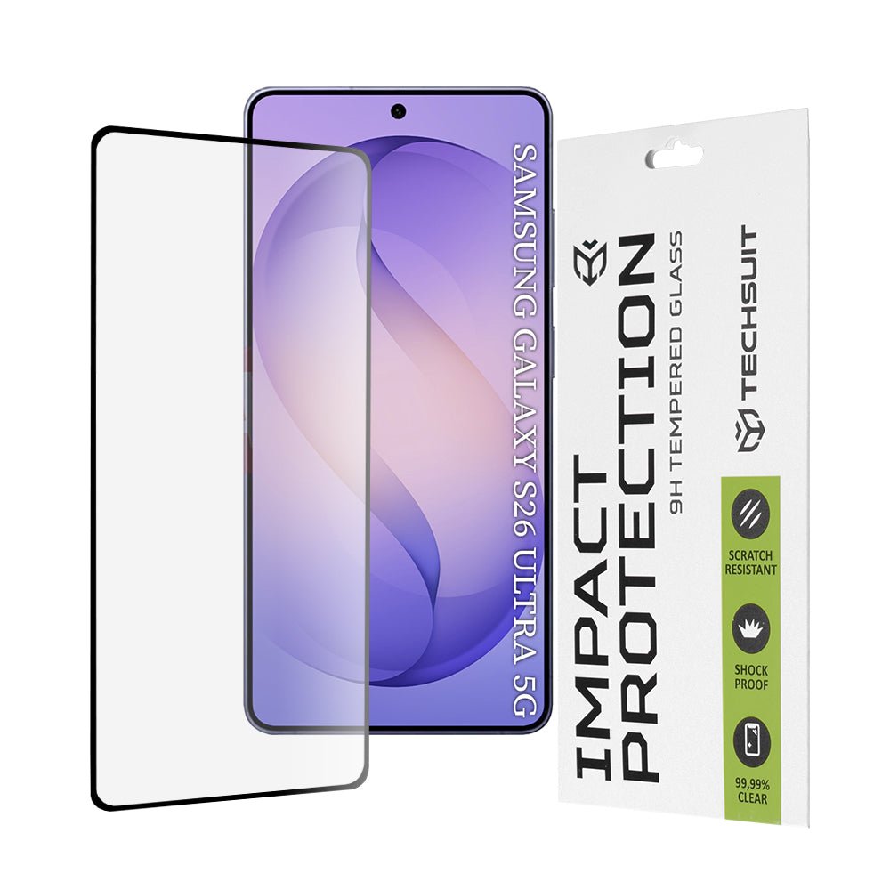 Techsuit Samsung Galaxy S26 Ultra - Full Screen Full Glue Αντιχαρακτικό Γυαλί Οθόνης 9H - Black
