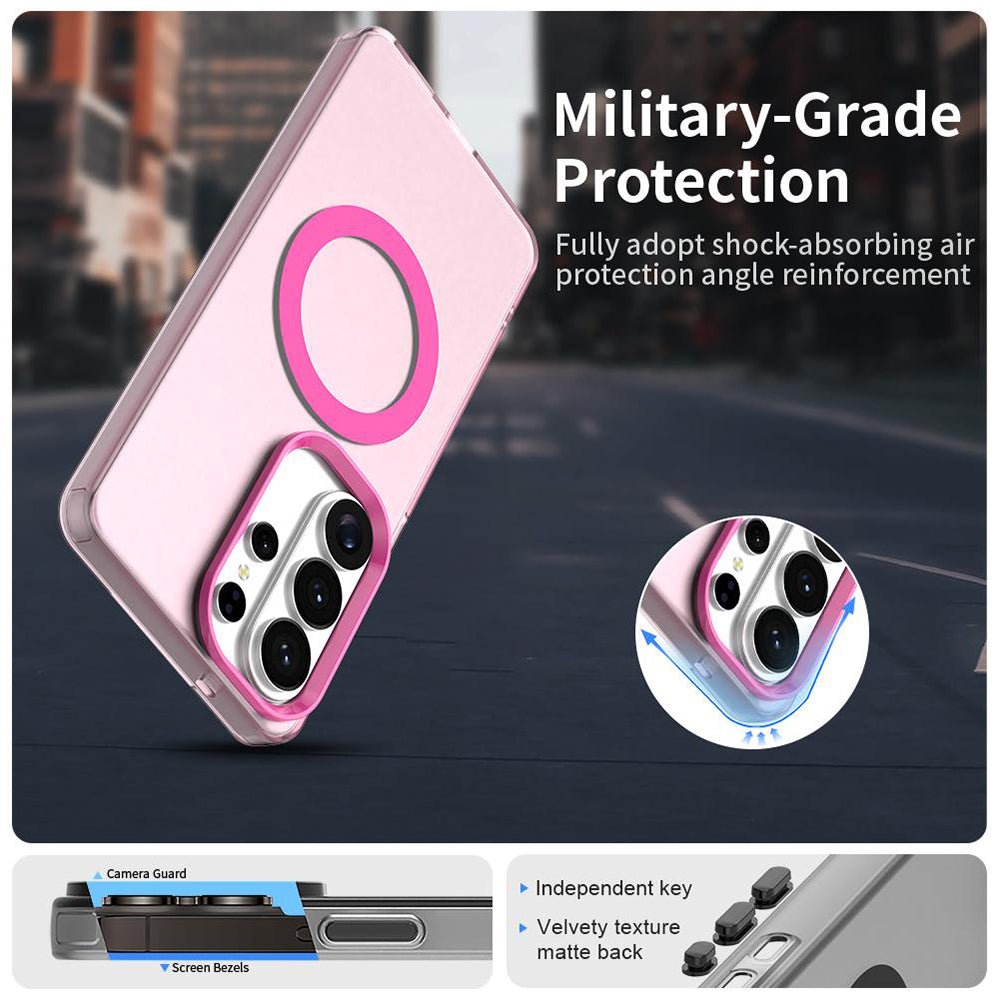 Techsuit Samsung Galaxy S26 Ultra - Σκληρή Θήκη με Πλαίσιο Σιλικόνης και MagSafe - CandyCase MagSafe - Pink
