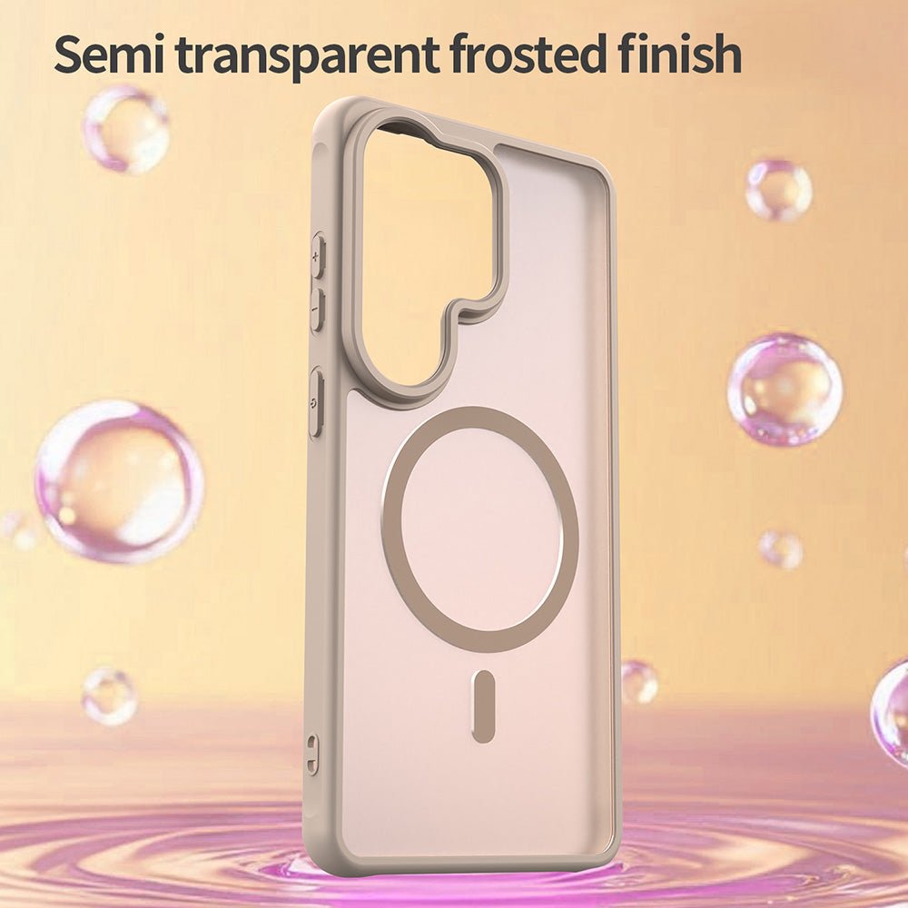 Techsuit Samsung Galaxy S26 Ultra - Σκληρή Θήκη με Πλαίσιο Σιλικόνης και MagSafe - HaloFrost II MagSafe - Gold