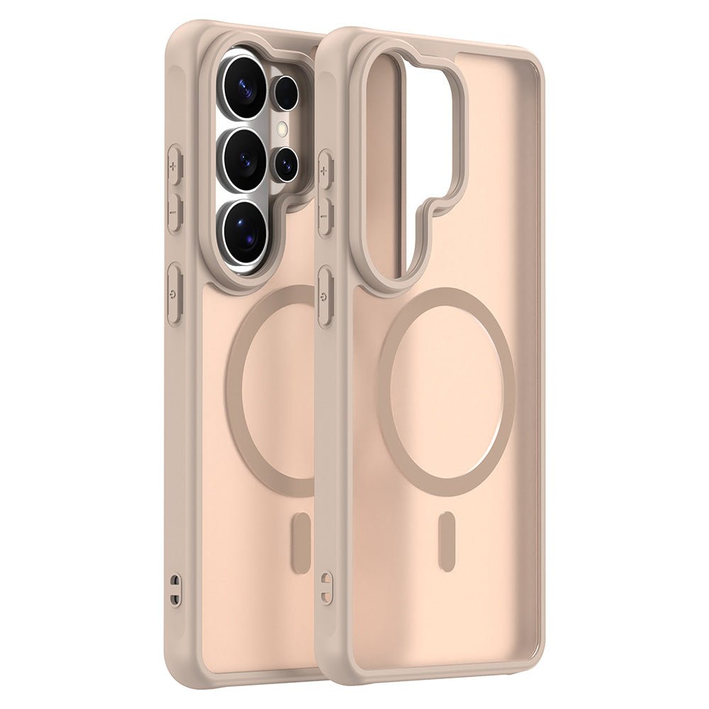 Techsuit Samsung Galaxy S26 Ultra - Σκληρή Θήκη με Πλαίσιο Σιλικόνης και MagSafe - HaloFrost II MagSafe - Gold