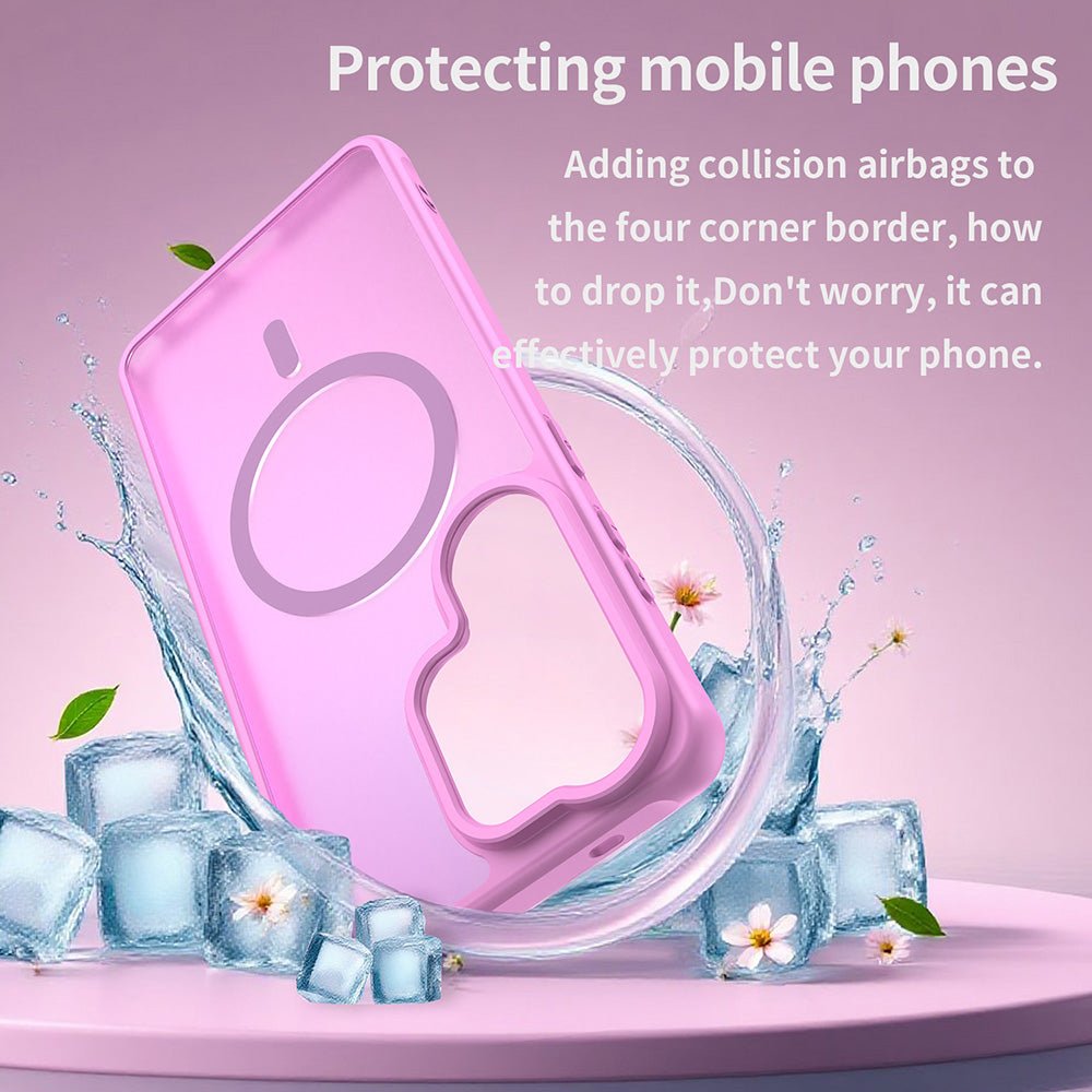 Techsuit Samsung Galaxy S26 Ultra - Σκληρή Θήκη με Πλαίσιο Σιλικόνης και MagSafe - HaloFrost II MagSafe - Orange