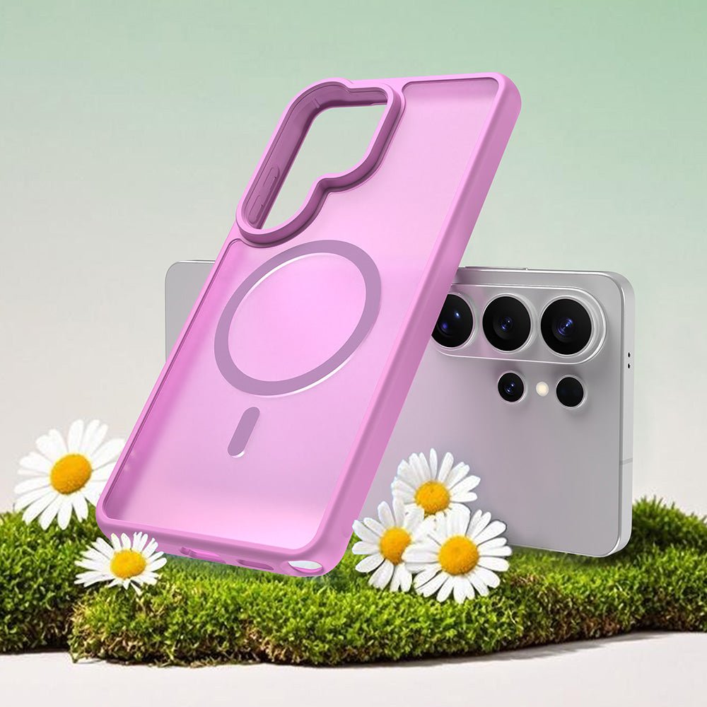 Techsuit Samsung Galaxy S26 Ultra - Σκληρή Θήκη με Πλαίσιο Σιλικόνης και MagSafe - HaloFrost II MagSafe - Orange