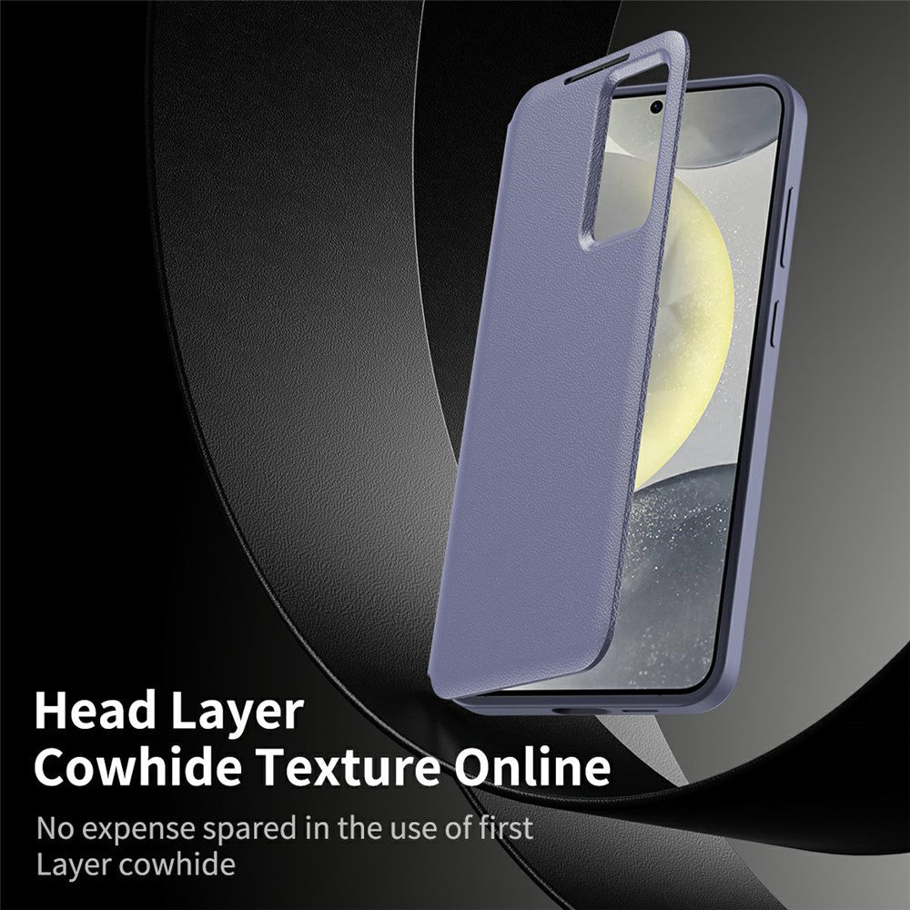 Techsuit Samsung Galaxy S26 Ultra - Θήκη Βιβλίο με Θέση για 1 Κάρτα - SmartView Series - Purple