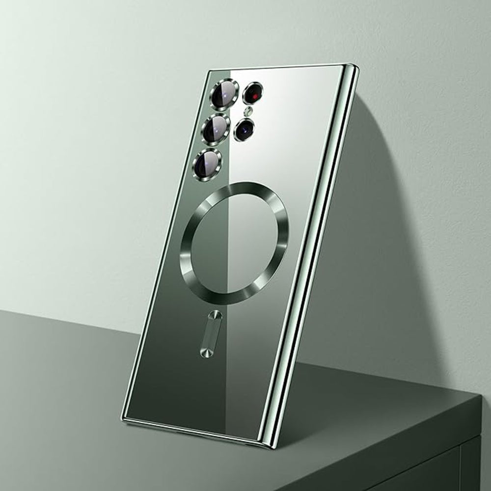 Techsuit Samsung Galaxy S26 Ultra - Θήκη Σιλικόνης - Luxury Crystal MagSafe - Deep Blue / Clear