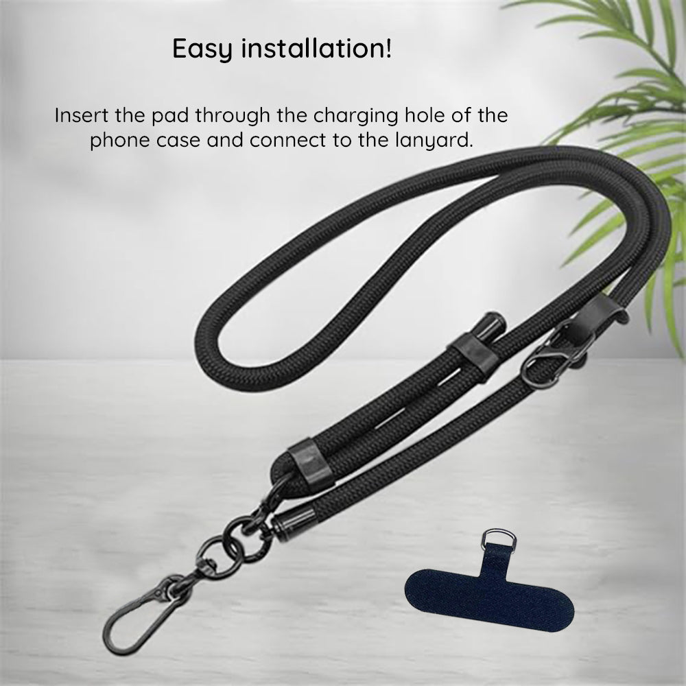 Techsuit Universal Λουράκι για Θήκη Κινητού - RCS1 - 71 Rope CrossBody Strap - Stormy Night