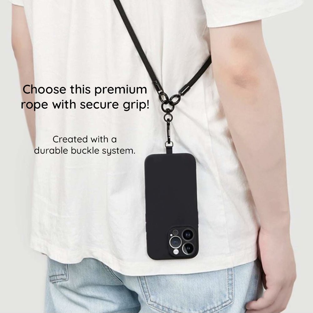 Techsuit Universal Λουράκι για Θήκη Κινητού - RCS1 - 71 Rope CrossBody Strap - Stormy Night