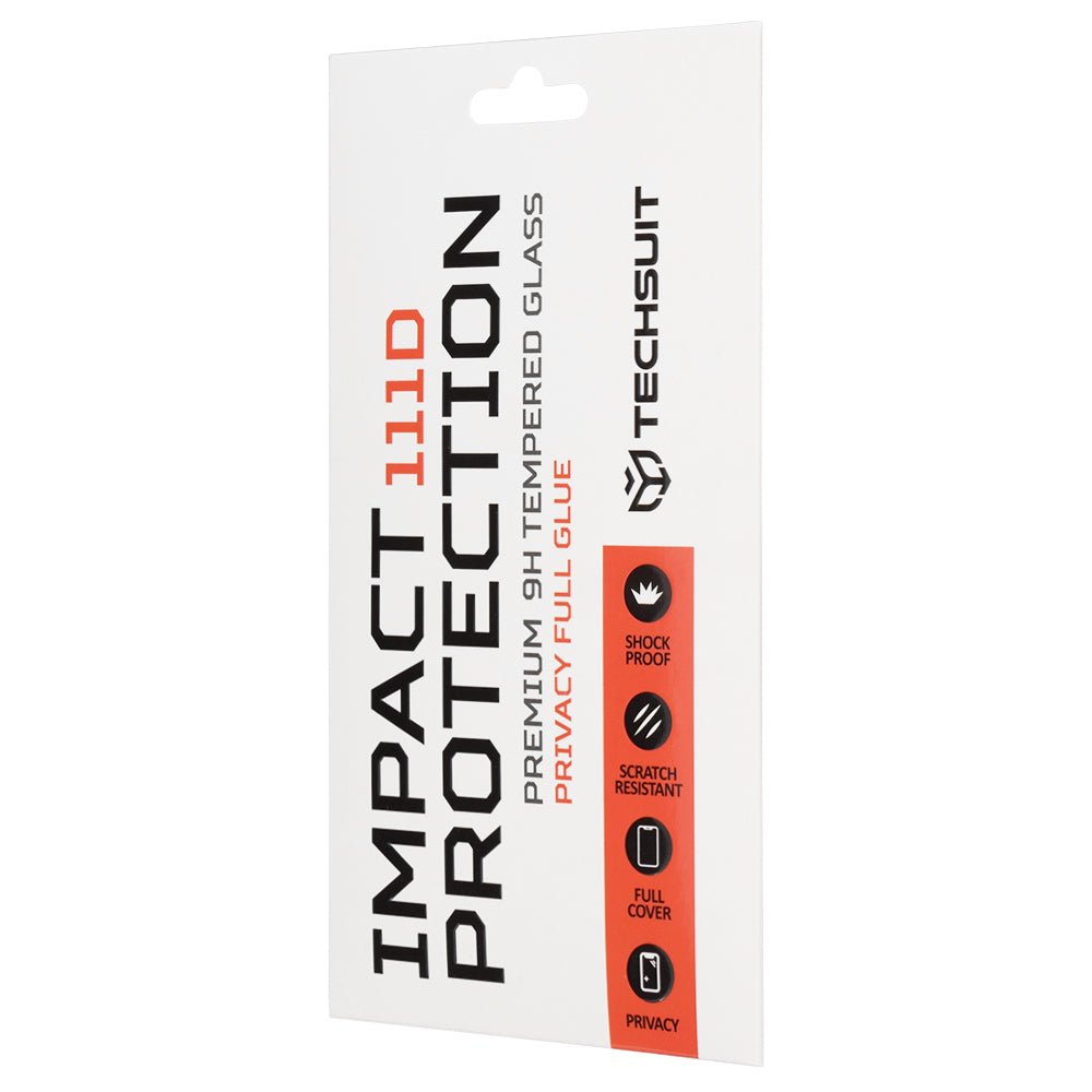 Techsuit Xiaomi Redmi 15 4G / 5G - Privacy Full Screen Full Glue Αντιχαρακτικό Γυαλί Οθόνης - Privacy Black