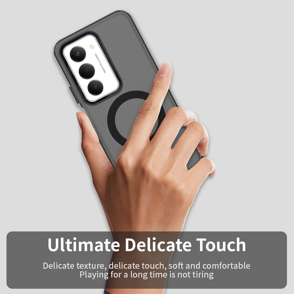 Techsuit Xiaomi Redmi 15 4G / 5G - Σκληρή Θήκη με Πλαίσιο Σιλικόνης και MagSafe - CandyCase MagSafe - Black