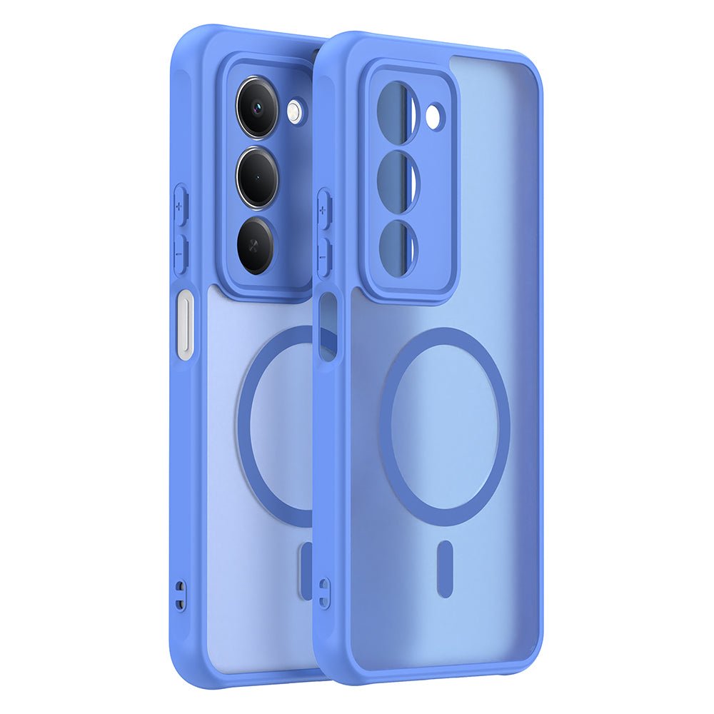 Techsuit Xiaomi Redmi 15 4G / 5G - Σκληρή Θήκη με Πλαίσιο Σιλικόνης και MagSafe - HaloFrost II MagSafe - Sky Blue