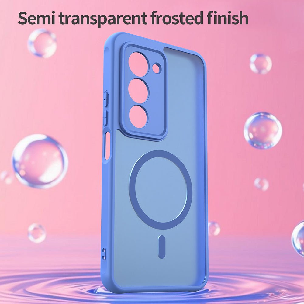 Techsuit Xiaomi Redmi 15 4G / 5G - Σκληρή Θήκη με Πλαίσιο Σιλικόνης και MagSafe - HaloFrost II MagSafe - Sky Blue