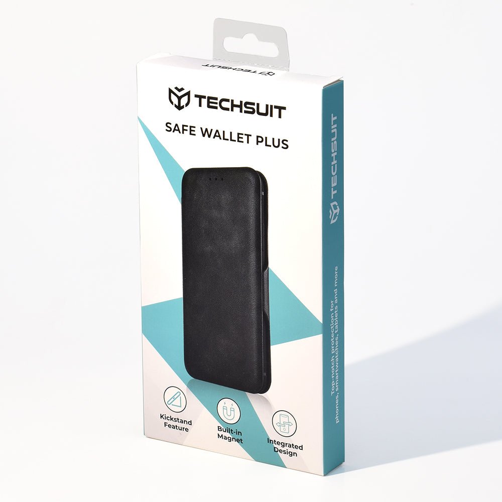 Techsuit Xiaomi Redmi 15 4G / Redmi 15 5G - Θήκη Βιβλίο - Safe Wallet Plus - Black