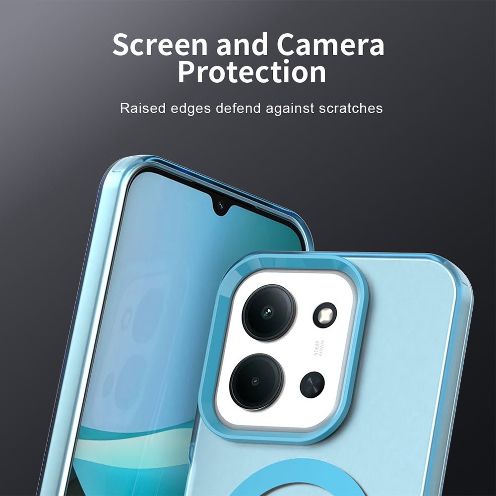 Techsuit Xiaomi Redmi 15C 4G / 5G / Poco C85 4G - Σκληρή Θήκη με Πλαίσιο Σιλικόνης και MagSafe - CandyCase MagSafe - Blue